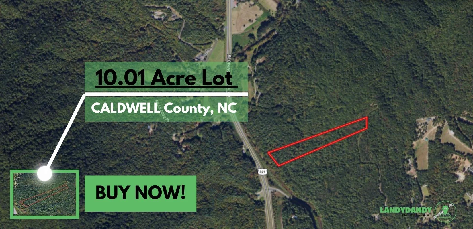 Caldwell County North Carolina Land For Sale - 10.01 Acres of Opportunity  in Caldwell County, NC