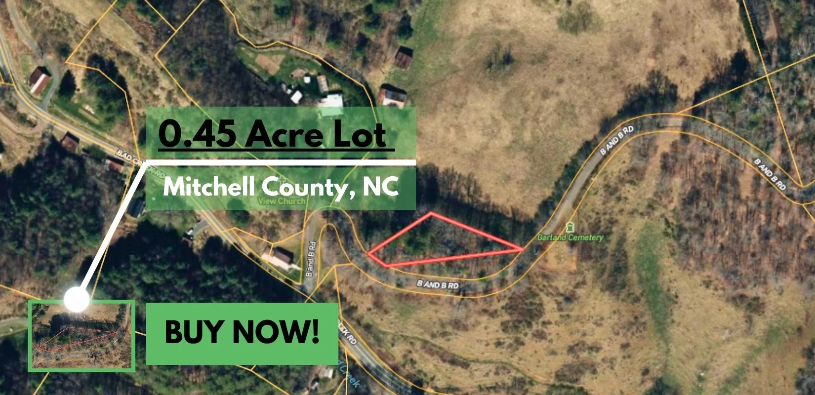 Mitchell County, North Carolina Land For Sale - 0.45 Acres of Opportunity  in Mitchell County, NC