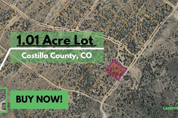 Costilla County, CO Land For Sale – 1.01 Bordering Reservoir! Water Views! - Image 1