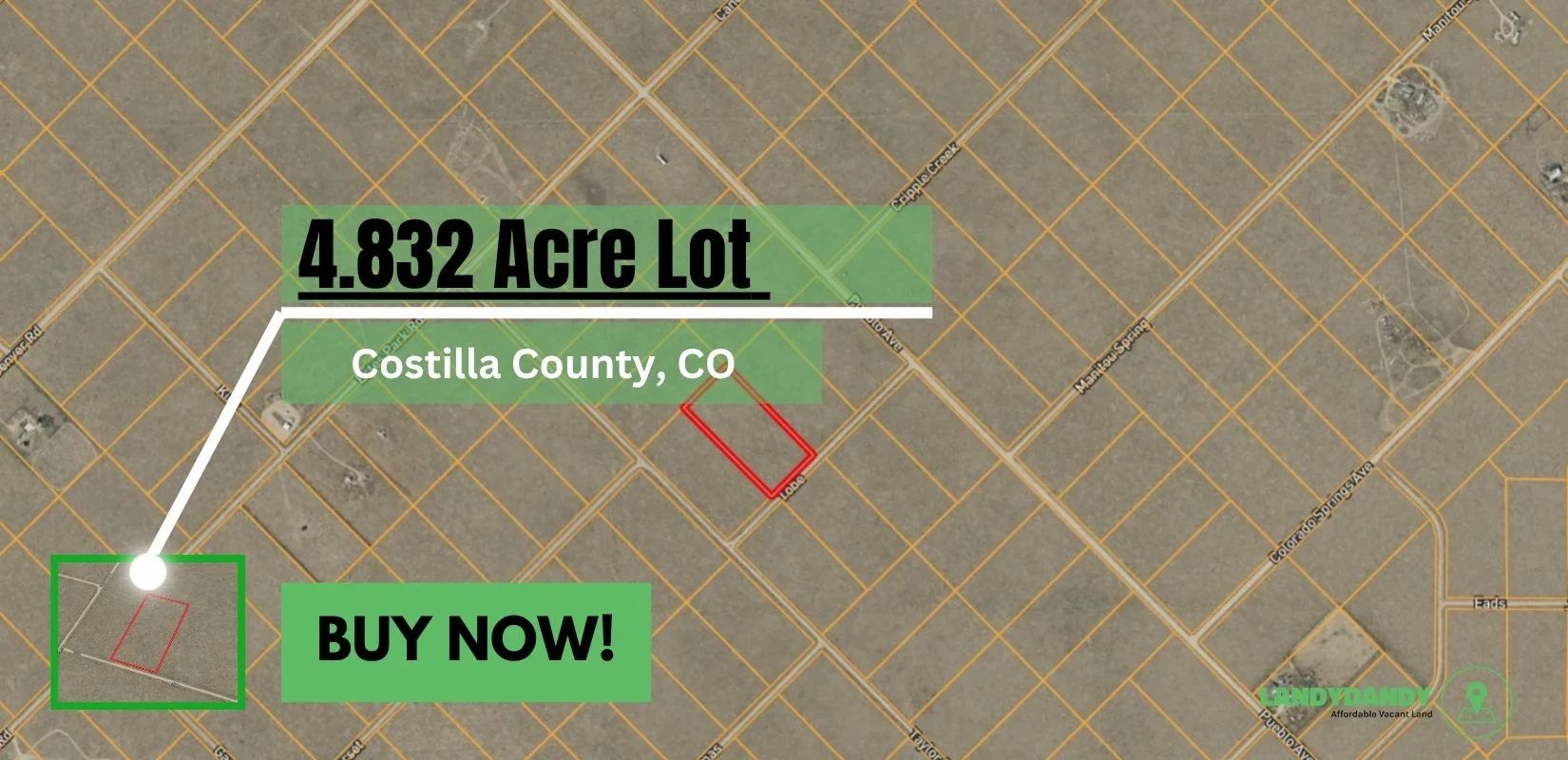 Costilla, CO Land For Sale - 4.832 Acres of Opportunity in Costilla County, CO