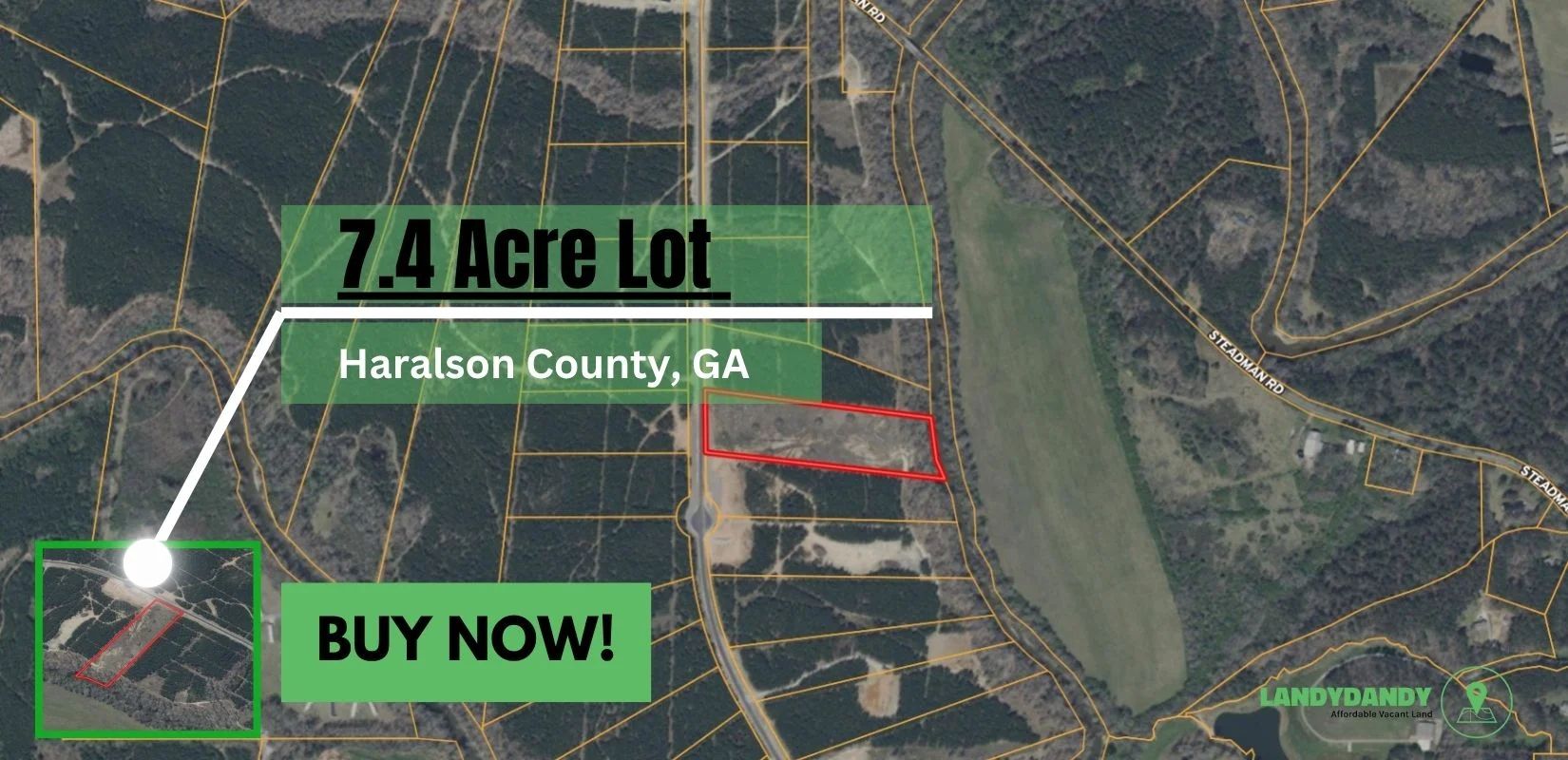 Haralson, GA Land For Sale - 7.4 Acres of Opportunity in Haralson County, GA