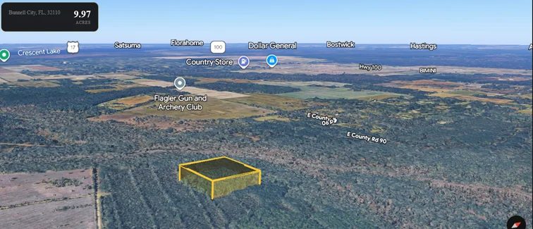 10 land locked Acres in Florida for ONLY $20K Nearby Lots Are Already Listed for $200,000+ — Buy Before Development Reaches the Area in Flagler County, FL