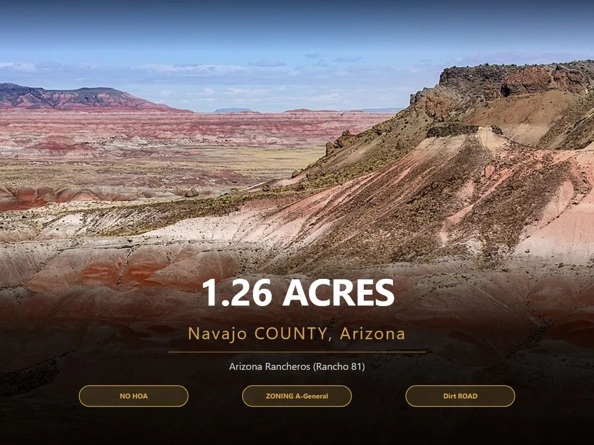 1.25 Acres of Arizona Land – Peaceful Desert Property in Navajo County in Navajo County, AZ