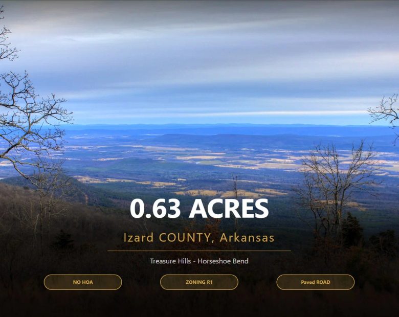 Own 0.63 Acres in Horseshoe Bend, Arkansas | Two Adjacent Lots | Owner Financing Available in Izard County, AR